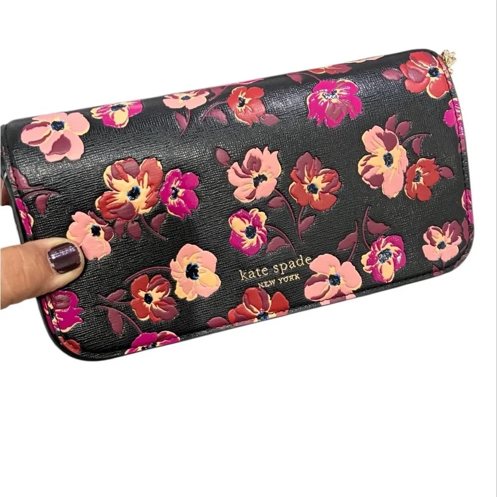 KATE SPADE Poppies Wallet Crossbody NWT - Picture 2 of 6